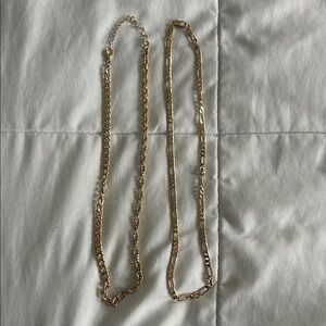 Elegant Gold Chain Necklace Set